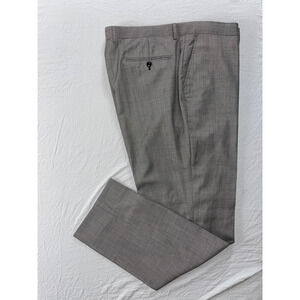 Tiglio Luxe Lanificio Di Biella Italian Wool '2560' Dress Pants. Sharkskin 40X33